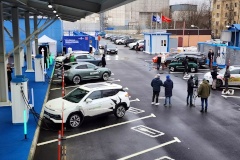 В Калининском районе Санкт‑Петербурга открылся крупнейший электрозарядный хаб в России