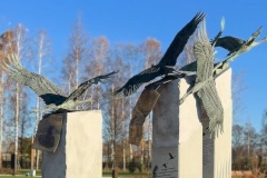 В Калининском районе открылся сквер, посвящённый творчеству поэта Расула Гамзатова