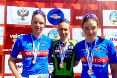 Спортсменки СШОР Петродворцового района пополнили копилку наград на Кубке России по велоспорту на шоссе – к золоту добавились серебро и бронза