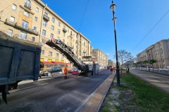 На Московском проспекте идут активные дорожные работы
