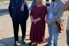 На Дворцовой набережной продолжаются ремонтные работы