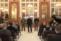 На Витебском вокзале проводили бойцов петербургского танкового батальона «АВРОРА»