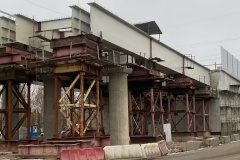 На Петрозаводском шоссе выполнили монтаж порядка 80 тонн металлоконструкций нового съезда