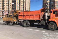 Уборка района продолжается