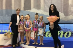 Выступление гимнасток СШ Центрального района на Первенстве Санкт‑Петербурга по художественной гимнастике