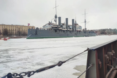 Ледокол «Невская застава» вышел в акваторию Невы для контроля ледовой обстановки