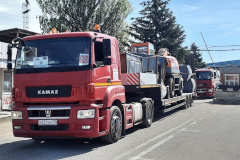 В Мариуполь прибыла строительная техника и автобусы из Петербурга