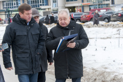 Алексей Гульчук проинспектировал ход уборки от снега территорий Невского района