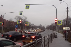 На Приморском шоссе в Сестрорецке заработал светофор
