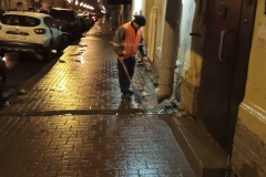 За ночь в Центральном районе было вывезено 1 100 кубометров снега