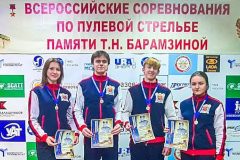 На всероссийских соревнованиях по пулевой стрельбе спортсмены из Калининского района завоевали 8 медалей