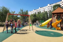 В МО Ульянка благоустроена новая детская площадка
