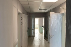 Продолжается ремонт взрослой поликлиники на Царицынской, 1 в Петергофе