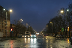 Александр Беглов: Рощинская улица в Московском районе встретит Новый год с обновленной системой освещения