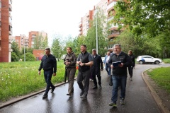 Администрация Петродворцового района провела рабочий объезд 23 квартала в Старом Петергофе