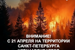 В Петербурге официально наступил пожароопасный сезон