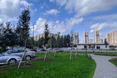 В сквере на Туристской улице появилось наружное освещение