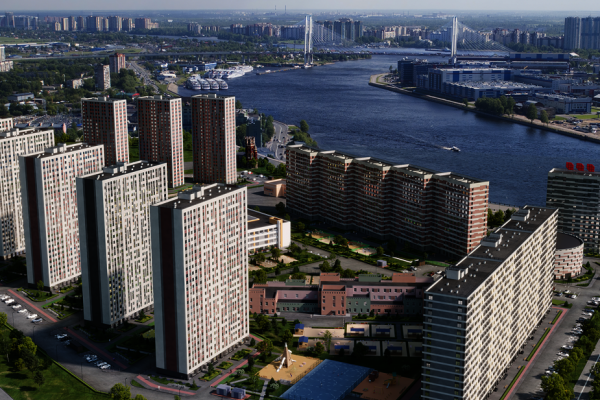 В новом жилом микрорайоне на Октябрьской набережной построят школу к ноябрю 2023 года