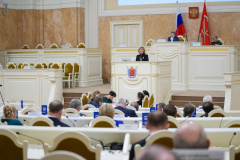 Член Правительства Санкт‑Петербурга – председатель Комитета территориального развития Санкт‑Петербурга Чечина Наталья Валентиновна приняла участие в заседании Законодательного собрания Санкт‑Петербурга в рамках «Часа муниципальных образований»