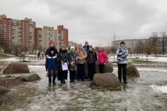 Школьники прошли в парке Интернационалистов «Звёздный маршрут»