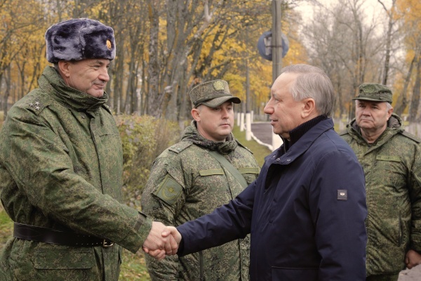 Посещение воинской части, где проходят подготовку мобилизованные