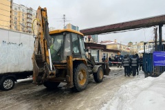 В Кировском районе начинается работа по освобождению территории для строительства жилого дома