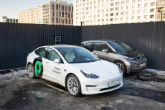 В центре Петербурга обустроен зарядный хаб для электромобилей