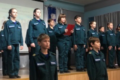 Пятиклашек посвятили в кадеты