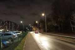 На Бестужевской улице обновили наружное освещение