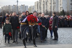 В День защитника Отечества прошла церемония возложения цветов к Монументу героическим защитниками Ленинграда