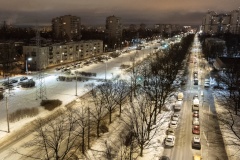 Проспект Космонавтов получил новое современное освещение