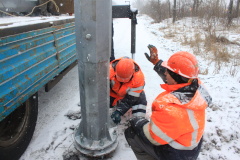 Строительство наружного освещения на Московском шоссе завершено на 60%