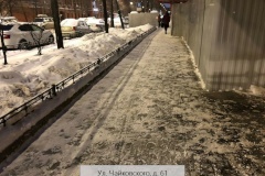 КГИОП проверил качество уборки снега и наледи на строительных площадках