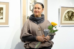 В Библиотеке им. А.А. Прокофьева открылась выставка «Рисуя СЛОВО» Дарии Джемс-Леви
