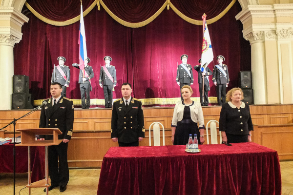 Торжественное собрание военнослужащих Ленинградской военно-морской базы, посвященное Дню защитника Отечества