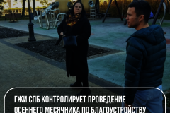 ГЖИ СПб контролирует проведение осеннего месячника по благоустройству