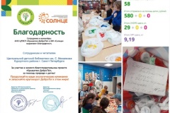 Итоги сбора крышечек ДоброТы в библиотеке Михалкова