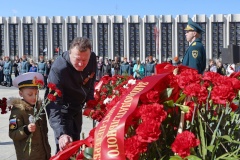 Торжественно-траурная церемония состоялась на площади Победы
