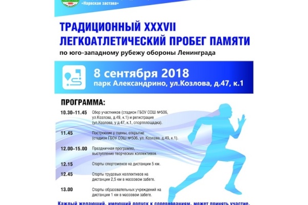 ХХXVII традиционный легкоатлетический Пробег памяти