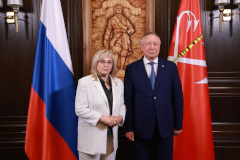Рабочая встреча губернатора Александра Беглова с председателем Центральной избирательной комиссии Российской Федерации Эллой Памфиловой