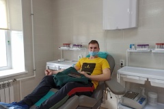 Студенты Пожарно-спасательного колледжа приняли участие в районной донорской акции