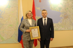 Инесса Петренко и Юлия Кучина награждены Почетными грамотами Губернатора Санкт‑Петербурга