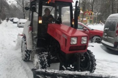 В районе ликвидируют последствия сильного снегопада