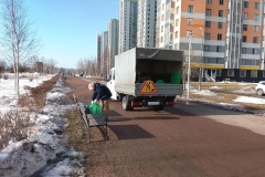Во Фрунзенском районе приступили к сезонным работам по уборке территории