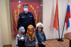 Пожарные помогают детям в подготовке ко Всероссийскому конкурсу