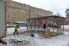В Калининском районе освобождены земельные участки, незаконно занятые под размещение торговых павильонов