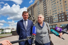 Проект сквера им. Д. Гранина в Невском районе поддержала дочь писателя
