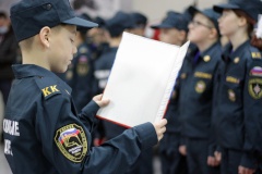 Пожарные кадеты Московского района дали клятву