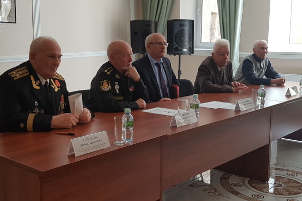 Пресс-конференция, посвященная годовщине прорыва морской минной блокады Ленинграда