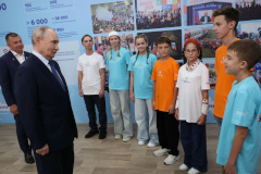 С петербургским финалистом «Большой перемены» пообщался Президент Российской Федерации Владимир Путин